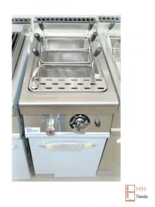 Cocedor de pasta a gas con mueble