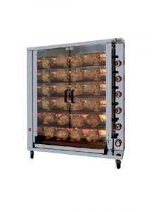 asador de pollos a gas 6 espadas profesioanl