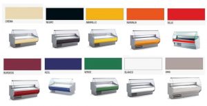COLORES A ELEGIR DE VITRINAS REFRIGERADAS