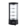VITRINA PASTELERA REFRIGERDA REDONDA NEGRA
