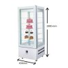 Vitrina Expositora 4 Caras De Cristal Pastelería Y Heladería