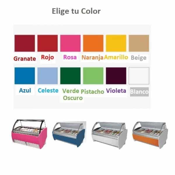 vitrina helados infrico elige tu color colores disponibles
